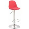 CLP Tabouret De Bar Kiel En Tissu Rouge Chrome -banc et tabouret Soldes Boutique 15378104 1