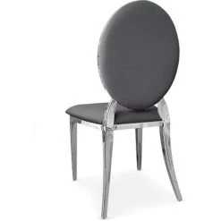 COTECOSY Lot De 4 Chaises Médaillon Sofia Gris - Gris 9 COTECOSY Lot De 4 Chaises Médaillon Sofia Gris - Gris -banc et tabouret Soldes Boutique 15811960 3