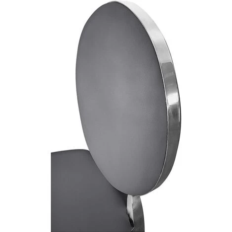 COTECOSY Lot De 4 Chaises Médaillon Sofia Gris - Gris 6 COTECOSY Lot De 4 Chaises Médaillon Sofia Gris - Gris – Image 4