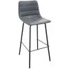 URBAN LIVING Tabouret De Bar Industriel Brooklyn - 44 X 53 X 92 - Gris