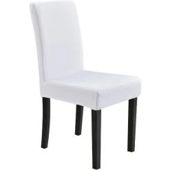 [neu.haus] Housse De Chaise Protecteur De Chaise Élastique Revêtement De Chaise Blanc