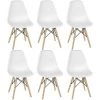 OOBEST Lot De 6 Chaises Retro De Nordic Design Blanc -banc et tabouret Soldes Boutique 16780802 1