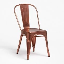 Chaise Empilable Brossée LIX SKLUM Acier Cuivre - Cuivre