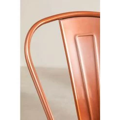 Chaise Empilable Brossée LIX SKLUM Acier Cuivre - Cuivre -banc et tabouret Soldes Boutique 16857683 5