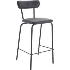 RENDEZ VOUS DéCO Chaise De Bar Mi-hauteur Lili Gris Anthracite 65cm (lot De 2) - Gris 11 RENDEZ VOUS DéCO Chaise De Bar Mi-hauteur Lili Gris Anthracite 65cm (lot De 2) - Gris -banc et tabouret Soldes Boutique 16867191 5