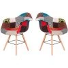 HOBAG Lot De Deux Chaises Scandinaves KOOL - PATCHWORK