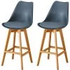 HOBAG Lot De Deux Tabourets Scandinaves LAURY Gris - Gris -banc et tabouret Soldes Boutique 16895378 1