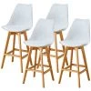 HOBAG Lot De Quatre Tabourets Scandinaves LAURY Blanc - Blanc