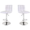 HOBAG Lot De 2 Tabourets De Bar CELIA Blanc - Blanc 1 HOBAG Lot De 2 Tabourets De Bar CELIA Blanc - Blanc -banc et tabouret Soldes Boutique 16908765 1