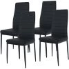 HOBAG Lot De 4 Chaises De Salle à Manger VALENTIN Noir - Noir 1 HOBAG Lot De 4 Chaises De Salle à Manger VALENTIN Noir - Noir -banc et tabouret Soldes Boutique 16908788 1