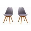 HOBAG Lot De Deux Chaises Scandinave VLSY Gris - Gris
