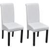 VidaXL Chaises De Salle à Manger 2 Pc Similicuir Blanc - Blanc