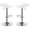 FRANKYSTAR Lot De 2 Chaises Tabourets De Bar Cuisine Pub Pied En Métal Pivotantes Et Réglables Mod.Graziano Couleur Blanc 2 FRANKYSTAR Lot De 2 Chaises Tabourets De Bar Cuisine Pub Pied En Métal Pivotantes Et Réglables Mod.Graziano Couleur Blanc -banc et tabouret Soldes Boutique 17605398 1