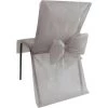 SANTEX Housse De Chaise Avec Nœud Gris X10 - Gris 1 SANTEX Housse De Chaise Avec Nœud Gris X10 - Gris -banc et tabouret Soldes Boutique 17748955 1