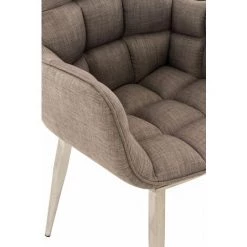 CLP Chaise Tirana En Tissu Gris Acier Affiné 11 CLP Chaise Tirana En Tissu Gris Acier Affiné -banc et tabouret Soldes Boutique 17796129 5