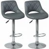 ALTOBUY HAMILTON - Lot De 2 Tabourets De Bar Gris - Gris -banc et tabouret Soldes Boutique 17853466 1