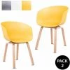 MC HAUS Lot De 2 Chaises De Salle à Manger Avec Accoudoirs, Salon, Bureau, Terrasse, Design Scandinave, Moutarde 1 MC HAUS Lot De 2 Chaises De Salle à Manger Avec Accoudoirs, Salon, Bureau, Terrasse, Design Scandinave, Moutarde -banc et tabouret Soldes Boutique 18103859 1