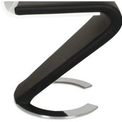 MOBILIER DECO KIZA - Lot De 2 Chaises Design En Simili Cuir Noir Et Blanc - Noir 11 MOBILIER DECO KIZA - Lot De 2 Chaises Design En Simili Cuir Noir Et Blanc - Noir -banc et tabouret Soldes Boutique 18396982 5