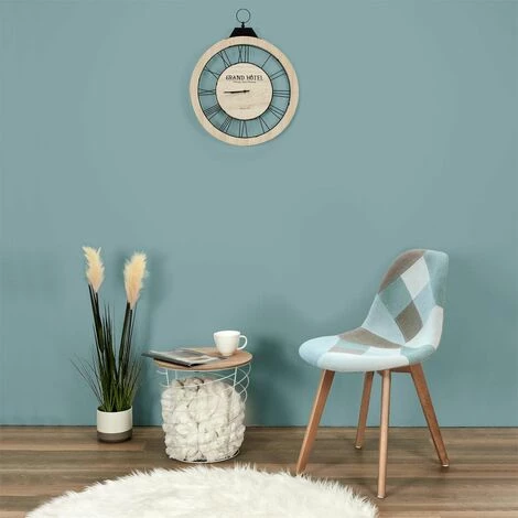 ALTOBUY DAMAS - Lot De 2 Chaises Patchwork Bleu Clair - Bleu 4 ALTOBUY DAMAS - Lot De 2 Chaises Patchwork Bleu Clair - Bleu – Image 2