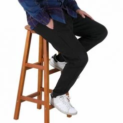 CASARIA Deuba 2x Tabouret De Bar Bois D'acacia Assise Ronde Hauteur 76 Cm Style Rustique -banc et tabouret Soldes Boutique 18476620 5