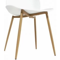 MADE IN MEUBLES Chaise Tulipe En Plexi Blanc Marius (lot De 2) - Blanc -banc et tabouret Soldes Boutique 18479666 4