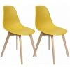 ALTOBUY MELYA - Lot De 2 Chaises Scandinaves Jaune Moutarde - Jaune -banc et tabouret Soldes Boutique 18483842 1