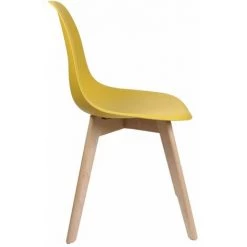 ALTOBUY MELYA - Lot De 2 Chaises Scandinaves Jaune Moutarde - Jaune -banc et tabouret Soldes Boutique 18483842 4
