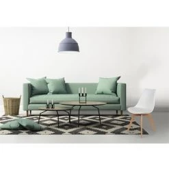 THE HOME DECO FACTORY Chaise Scandinave Avec Coussin Blanche Home Deco Factory -banc et tabouret Soldes Boutique 18503928 5