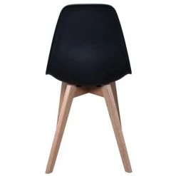 THE HOME DECO FACTORY Chaise Scandinave Coque Noire Home Deco Factory -banc et tabouret Soldes Boutique 18503931 4