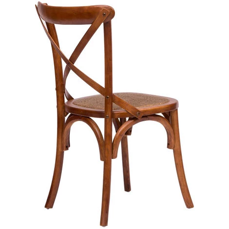 BISCOTTINI Chaise En Bois Thonet Pour Table Déjeuner Restaurant Pizzeria Cuisine Fermes Arte Povera Noyer L46xPR42xH86 Cm 4 BISCOTTINI Chaise En Bois Thonet Pour Table Déjeuner Restaurant Pizzeria Cuisine Fermes Arte Povera Noyer L46xPR42xH86 Cm – Image 2