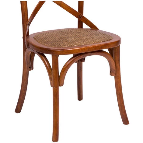 BISCOTTINI Chaise En Bois Thonet Pour Table Déjeuner Restaurant Pizzeria Cuisine Fermes Arte Povera Noyer L46xPR42xH86 Cm 5 BISCOTTINI Chaise En Bois Thonet Pour Table Déjeuner Restaurant Pizzeria Cuisine Fermes Arte Povera Noyer L46xPR42xH86 Cm – Image 3