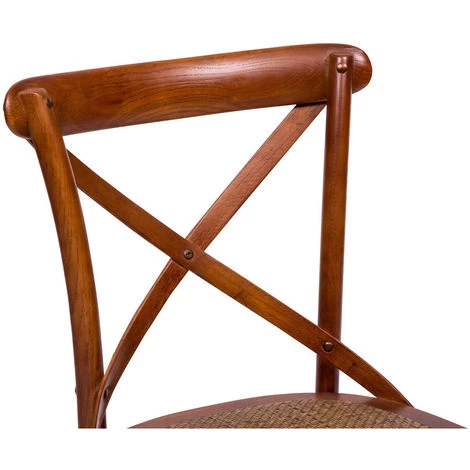 BISCOTTINI Chaise En Bois Thonet Pour Table Déjeuner Restaurant Pizzeria Cuisine Fermes Arte Povera Noyer L46xPR42xH86 Cm 6 BISCOTTINI Chaise En Bois Thonet Pour Table Déjeuner Restaurant Pizzeria Cuisine Fermes Arte Povera Noyer L46xPR42xH86 Cm – Image 4