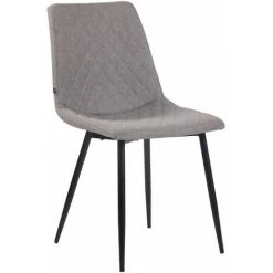 CLP Chaise De Salle à Manger Telde En Tissu Gris