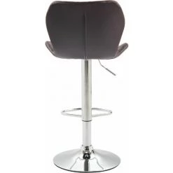 CLP Tabouret De Bar Cork En Similicuir Marron Métal Chromé -banc et tabouret Soldes Boutique 18842635 5