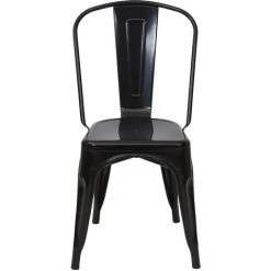 4x Chaise De Bistro HHG-791, Chaise Empilable, Métal, Design Industriel ~ Noir 10 4x Chaise De Bistro HHG-791, Chaise Empilable, Métal, Design Industriel ~ Noir -banc et tabouret Soldes Boutique 18934279 4