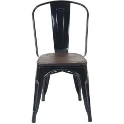 2x Chaise De Bistro HHG-404, Avec Siège En Bois, Chaise Empilable, Métal, Design Industriel ~ Noir 10 2x Chaise De Bistro HHG-404, Avec Siège En Bois, Chaise Empilable, Métal, Design Industriel ~ Noir -banc et tabouret Soldes Boutique 18934720 4