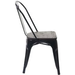 2x Chaise De Bistro HHG-404, Avec Siège En Bois, Chaise Empilable, Métal, Design Industriel ~ Noir 11 2x Chaise De Bistro HHG-404, Avec Siège En Bois, Chaise Empilable, Métal, Design Industriel ~ Noir -banc et tabouret Soldes Boutique 18934720 5