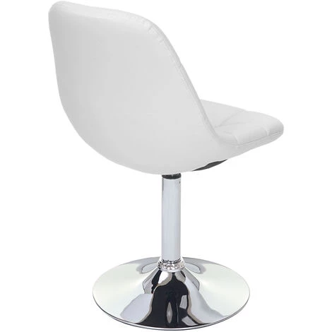 HHG 6x Chaise De Salle à Manger Cascina, Fauteuil Pitovante, Chrome ~ Similicuir Blanc 7 HHG 6x Chaise De Salle à Manger Cascina, Fauteuil Pitovante, Chrome ~ Similicuir Blanc – Image 5