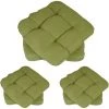 HHG 6x Coussin Dublin, Coussins De Chaise, 43x41x3cm ~ Vert Clair -banc et tabouret Soldes Boutique 18944381 1