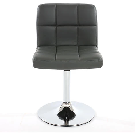 HHG Lot De 6 Chaises De Salle à Manger Kavala, Pivotante, Similicuir, Gris 7 HHG Lot De 6 Chaises De Salle à Manger Kavala, Pivotante, Similicuir, Gris – Image 5