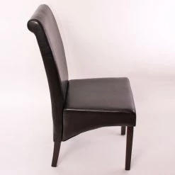 HHG 6x Chaise De Salle à Manger Chaise De Cuisine Chaise M37 ~ Cuir, Noir, Pieds Foncés -banc et tabouret Soldes Boutique 18960640 4