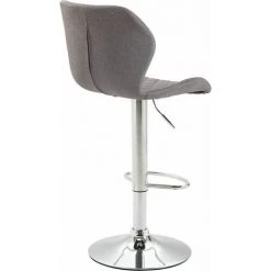 CLP Lot De 2 Tabourets De Bar Cork En Tissu Gris Chrome -banc et tabouret Soldes Boutique 19116643 4