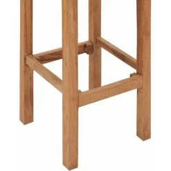 Tabourets De Bar Bois De Teck Massif 4 Pcs VidaXL -banc et tabouret Soldes Boutique 19322038 4