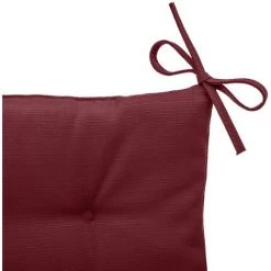 HESPRIDE Galette De Chaise Extérieur Korai - 40 X 40 - Rouge -banc et tabouret Soldes Boutique 19545472 3