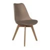 THE HOME DECO FACTORY Chaise Scandinave Avec Coussin Taupe Home Deco Factory 1 THE HOME DECO FACTORY Chaise Scandinave Avec Coussin Taupe Home Deco Factory -banc et tabouret Soldes Boutique 19659402 1
