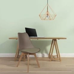 THE HOME DECO FACTORY Chaise Scandinave Avec Coussin Taupe Home Deco Factory -banc et tabouret Soldes Boutique 19659402 5