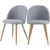 RENDEZ VOUS DéCO Chaise Cozy En Tissu Gris Clair (lot De 2) - Gris 2 RENDEZ VOUS DéCO Chaise Cozy En Tissu Gris Clair (lot De 2) - Gris -banc et tabouret Soldes Boutique 19688914 1