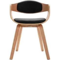 Chaises De Salle à Manger Bois Courbé Et Similicuir 2 Pcs Modèle 4 VidaXL -banc et tabouret Soldes Boutique 20000231 5
