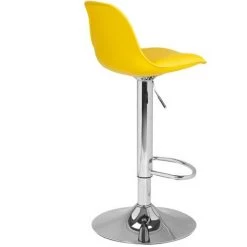 IDMARKET Lot De 2 Tabourets De Bar KARL Design Jaune - Jaune -banc et tabouret Soldes Boutique 20480283 5