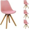 IDIMEX Lot De 4 Chaises De Salle à Manger TYSON Style Scandinave Design Nordique Piètement Bois Massif, Siège Coque En Plastique Rose - Pink 1 IDIMEX Lot De 4 Chaises De Salle à Manger TYSON Style Scandinave Design Nordique Piètement Bois Massif, Siège Coque En Plastique Rose - Pink -banc et tabouret Soldes Boutique 20480730 1